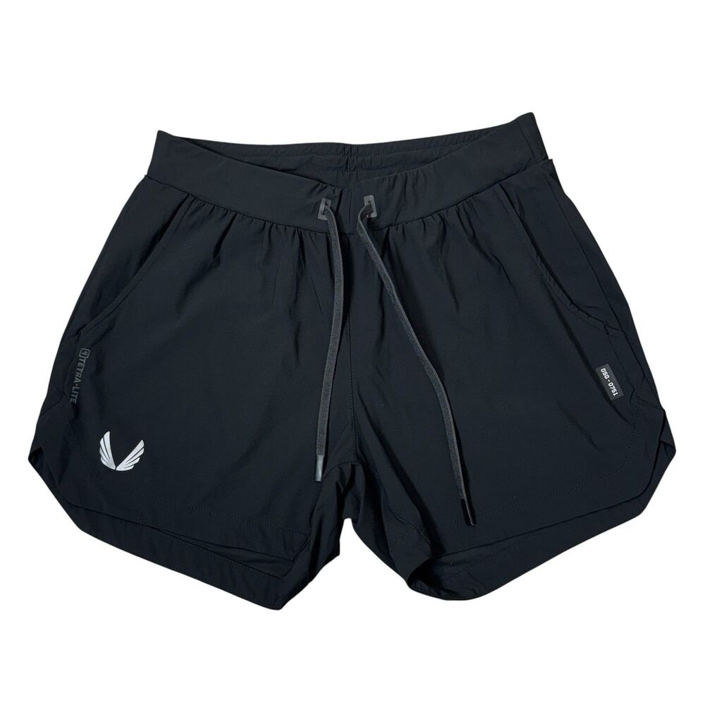 ASRV Tetra-Lite 5" Linerless Training Shorts Size M Black Running Gym DSG-0751